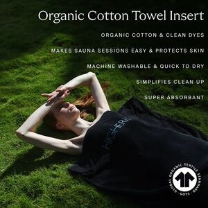 Higher Dose Sauna Blanket Organic Cotton Towel Insert NEW IN BAG